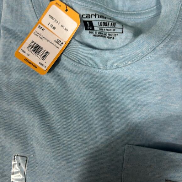 Carhartt Women's Plus Size Loose Fit Heavyweight Short-Sleeve Pocket T-Shirt S - Picture 3 of 3